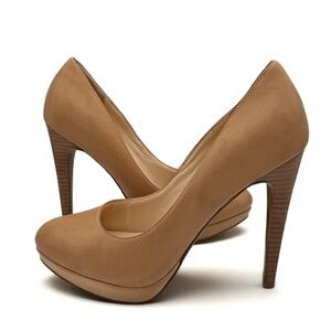 Cole Hahn Nike Air Tan Leather Heels